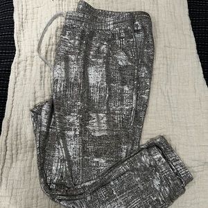 Silver Anthropologie Joggers